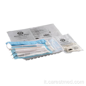 Kit di strumenti dentali monouso EO sterile per l&#39;esame dentale